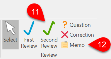 Screen Capture: Add review marks and memos