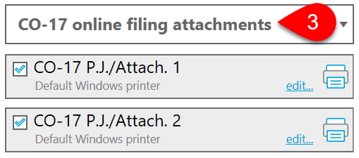 Screen Capture: CO-17 Online Filing Attachments