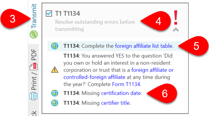 T1 T1134 outstanding errors