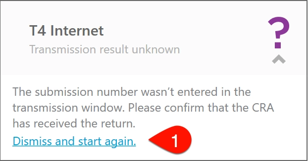 Screen Capture: Dismiss and start again