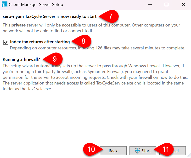 Screen Capture: Review settings