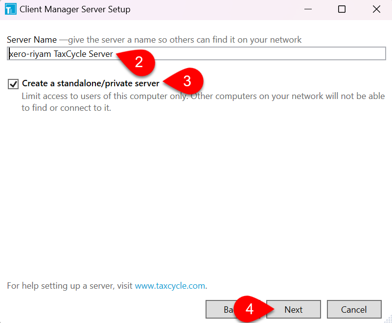 Screen Capture: Create a standalone/private server