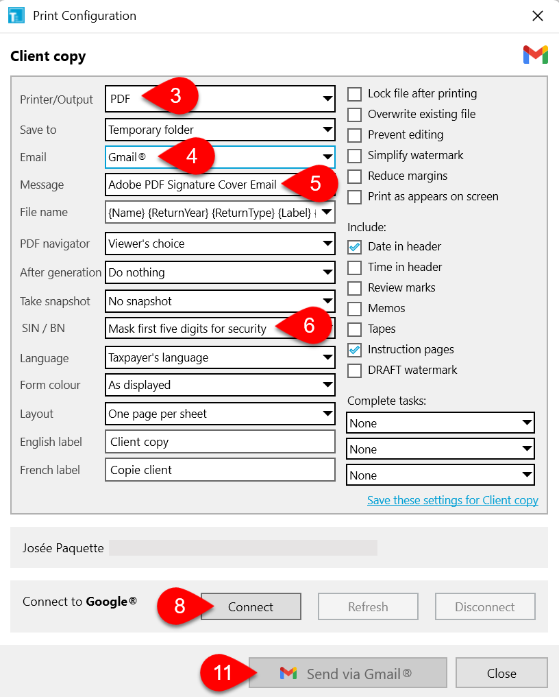 Screen Capture: Send email via Gmail