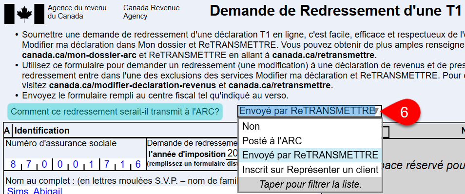 Capture d’écran : T1-ADJ