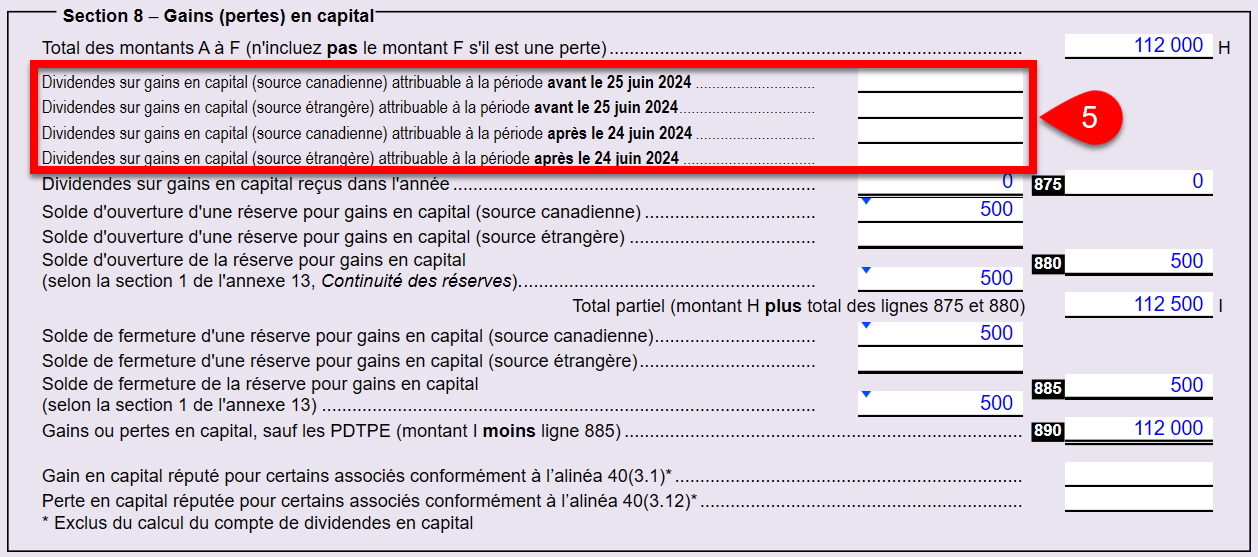 Screen Capture: Schedule 6 Part 8