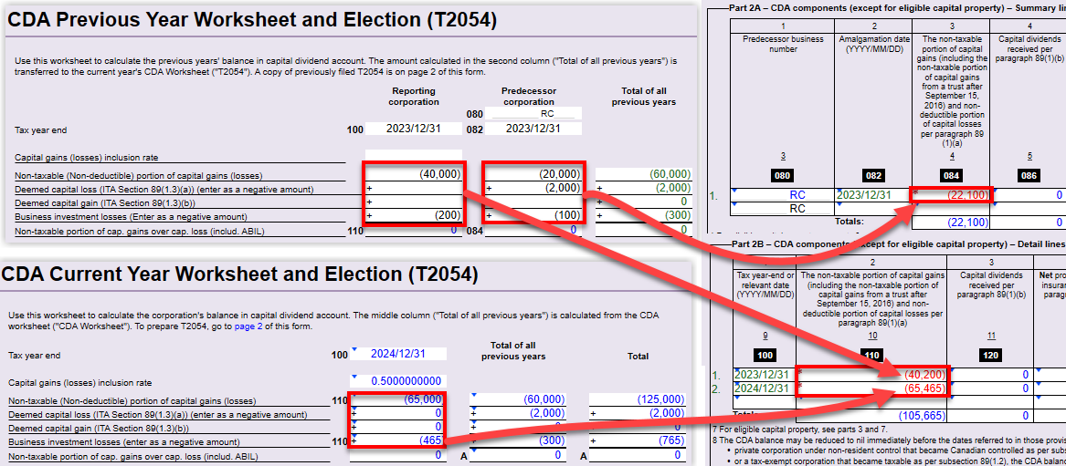 Screen Capture: S89 tables