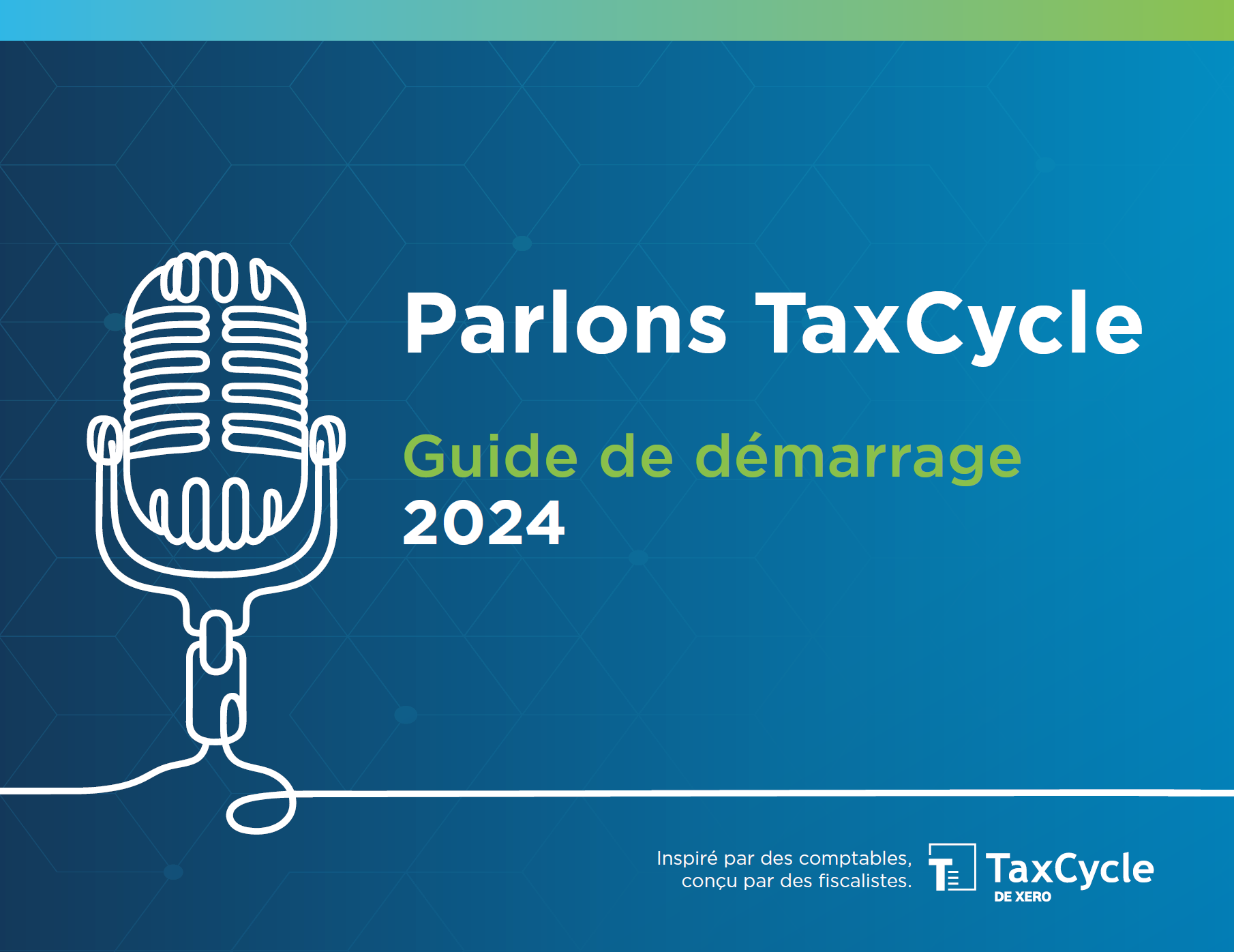 Capture d'écran : Guide de démarrage TaxCycle 2024