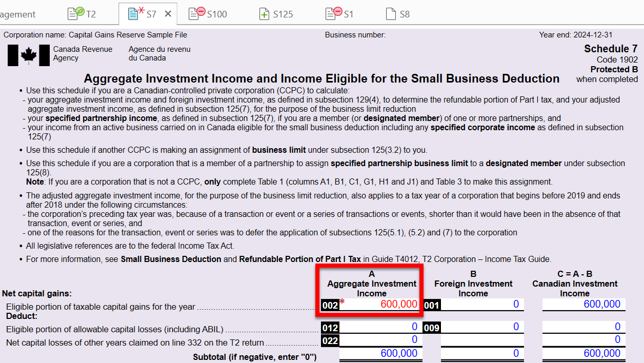 Screen Capture: Override line 002 in column A of S7