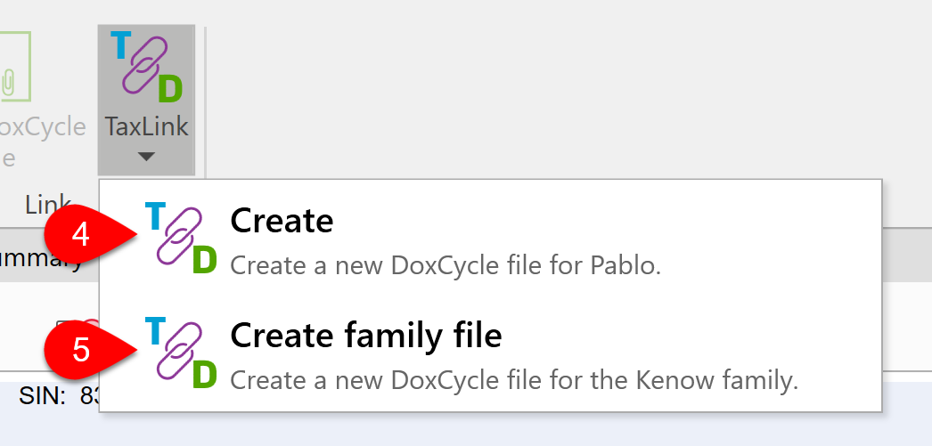 Screen Capture: Create family file