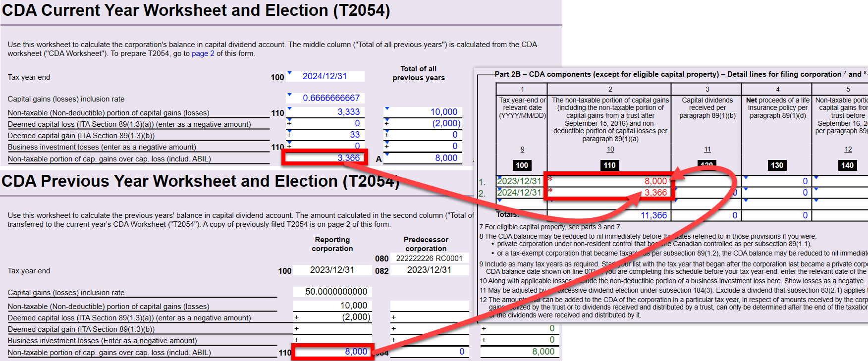 Screen Capture: Override the amounts in column 2