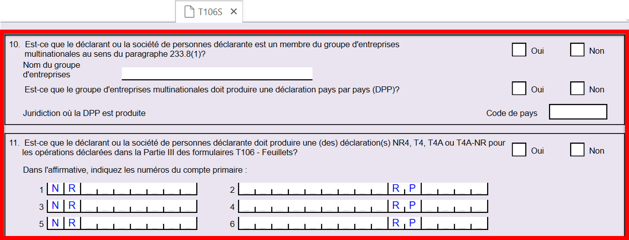 Capture d'écran : T106S 2025