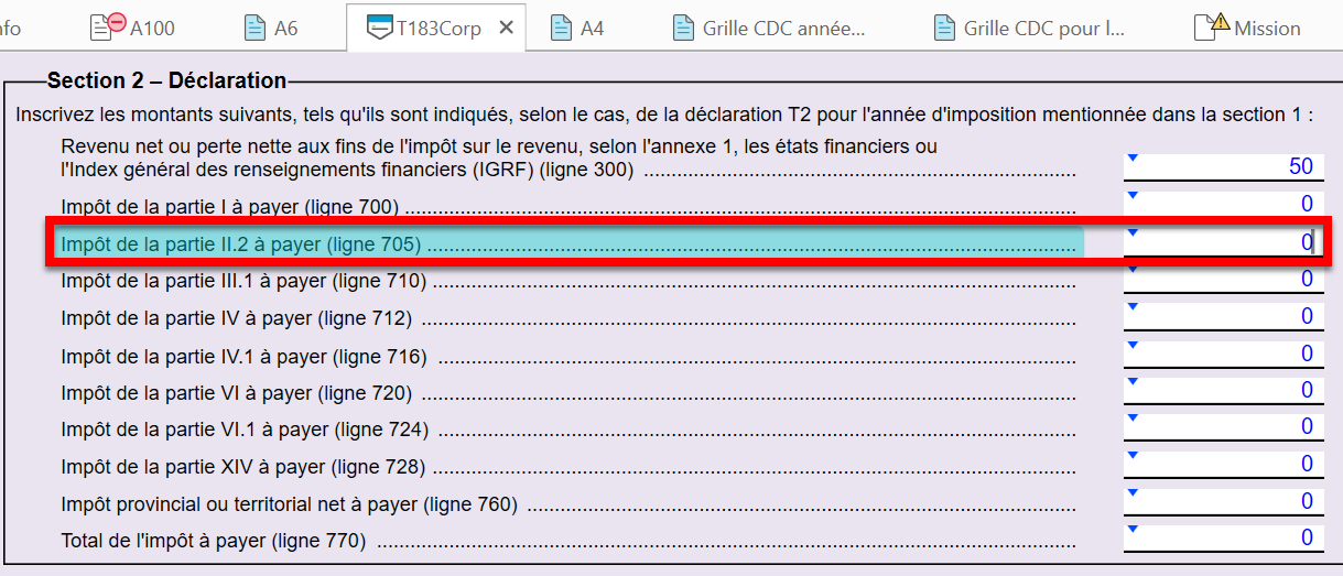 Capture d’écran : T183Corp