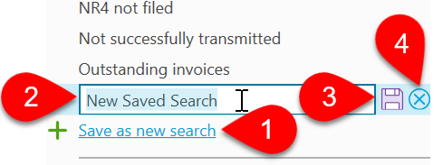 Screen Capture: New Saved Search